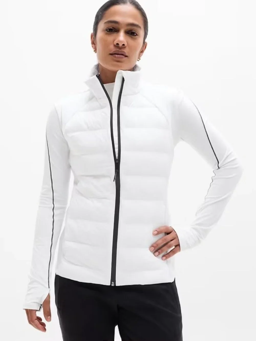 New Athleta S Inlet Apex VEST  2.0 Bright White Small Regular Primaloft